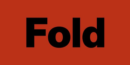 Fold Grotesque Font Poster 1